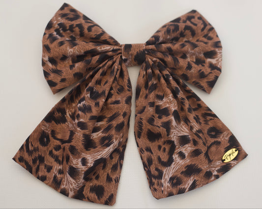Lazo Carmen Animal Print Brown