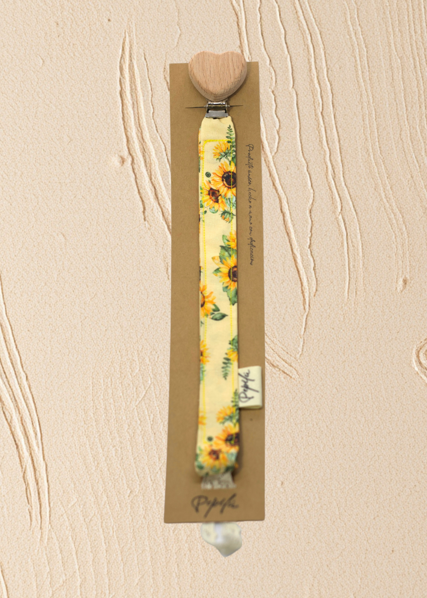 Porta Chupete Girasol Circulo.