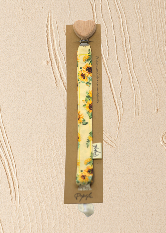 Porta Chupete Girasol Circulo.